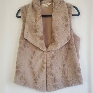 JACK Size S 70's Retro blanket soft neutral sleeveless vest